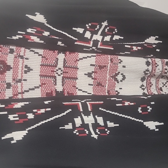 Wrangler Retro S/M Black, Red, White Patterned Sweater - Picture 3 of 6